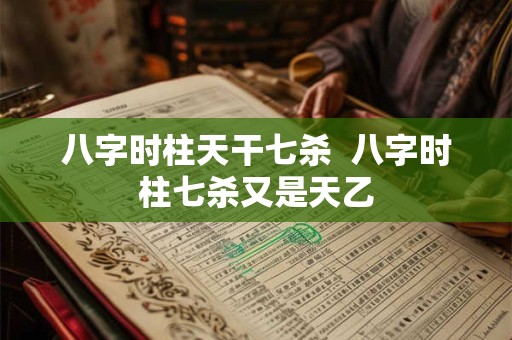 八字时柱天干七杀  八字时柱七杀又是天乙