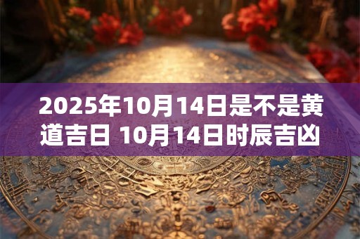 2025年10月14日是不是黄道吉日 10月14日时辰吉凶