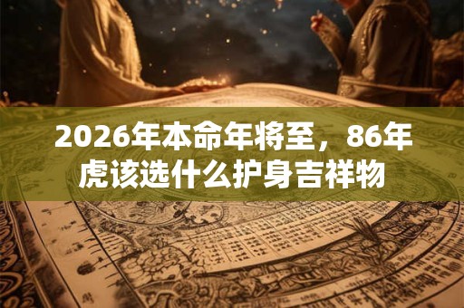 2026年本命年将至，86年虎该选什么护身吉祥物