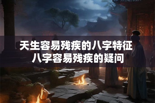 天生容易残疾的八字特征 八字容易残疾的疑问