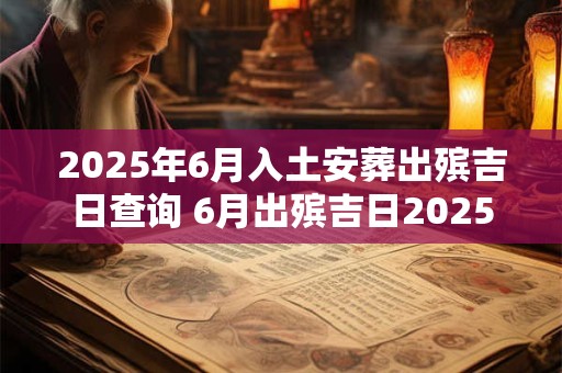 2025年6月入土安葬出殡吉日查询 6月出殡吉日2025