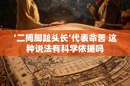 ‘二拇脚趾头长’代表命苦 这种说法有科学依据吗