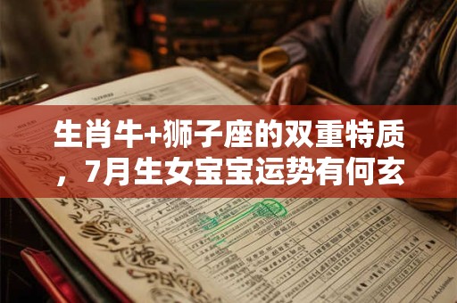 生肖牛+狮子座的双重特质，7月生女宝宝运势有何玄机