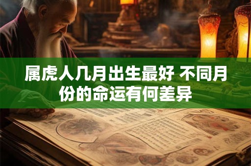 属虎人几月出生最好 不同月份的命运有何差异