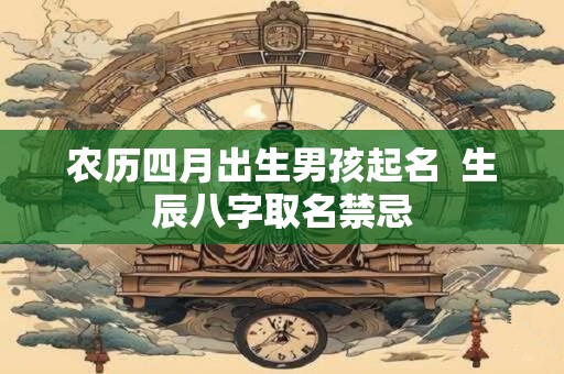 农历四月出生男孩起名  生辰八字取名禁忌