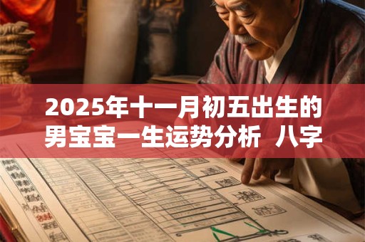 2025年十一月初五出生的男宝宝一生运势分析  八字算命