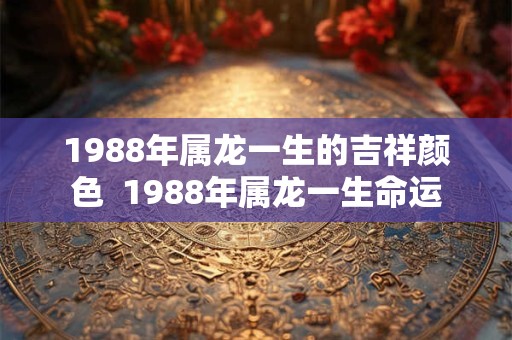 1988年属龙一生的吉祥颜色  1988年属龙一生命运