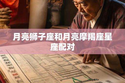 月亮狮子座和月亮摩羯座星座配对