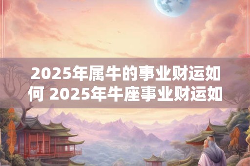 2025年属牛的事业财运如何 2025年牛座事业财运如何