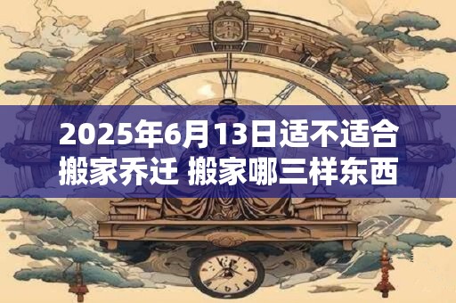 2025年6月13日适不适合搬家乔迁 搬家哪三样东西不能带