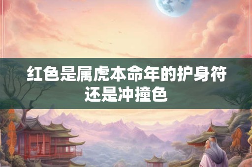 红色是属虎本命年的护身符还是冲撞色