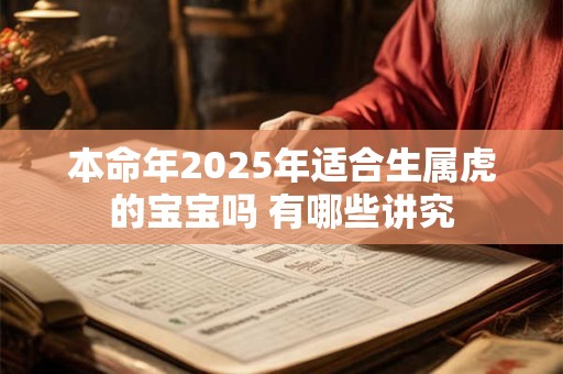 本命年2025年适合生属虎的宝宝吗 有哪些讲究