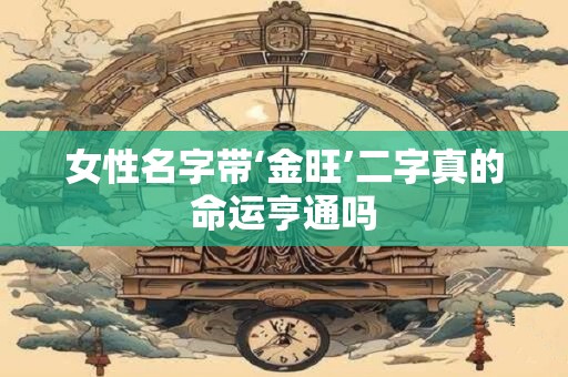 女性名字带‘金旺’二字真的命运亨通吗