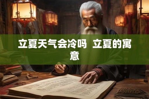 立夏天气会冷吗  立夏的寓意