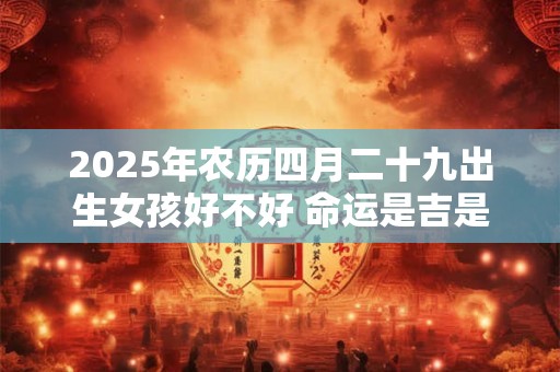 2025年农历四月二十九出生女孩好不好 命运是吉是凶