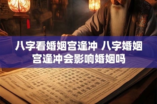 八字看婚姻宫逢冲 八字婚姻宫逢冲会影响婚姻吗