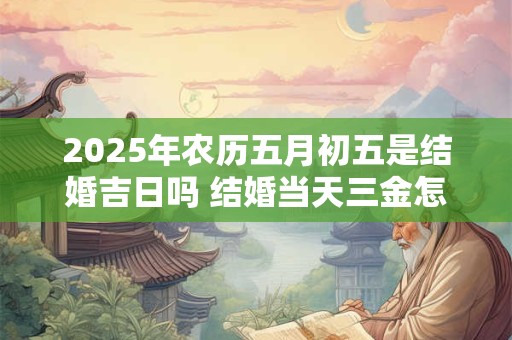 2025年农历五月初五是结婚吉日吗 结婚当天三金怎么戴