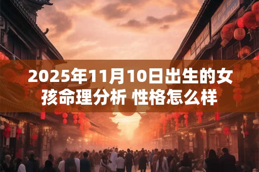 2025年11月10日出生的女孩命理分析 性格怎么样