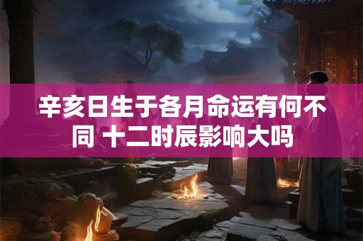 辛亥日生于各月命运有何不同 十二时辰影响大吗