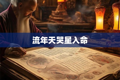 流年天哭星入命