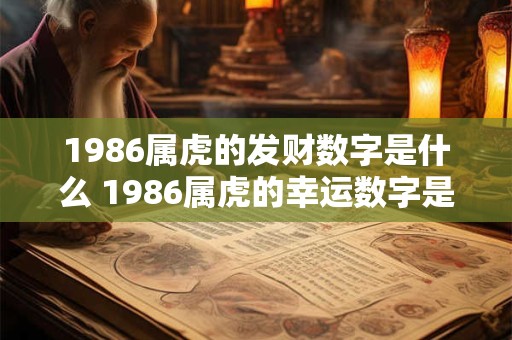 1986属虎的发财数字是什么 1986属虎的幸运数字是什么 1986属虎的发财数字是什么 1986属虎的幸运数字是什么