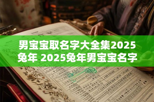男宝宝取名字大全集2025兔年 2025兔年男宝宝名字推荐