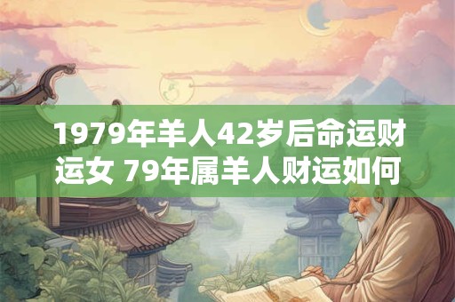 1979年羊人42岁后命运财运女 79年属羊人财运如何