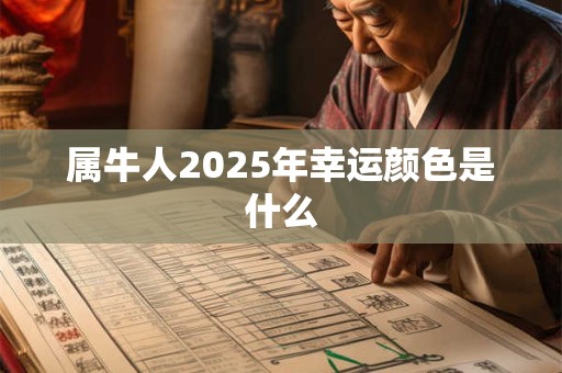 属牛人2025年幸运颜色是什么