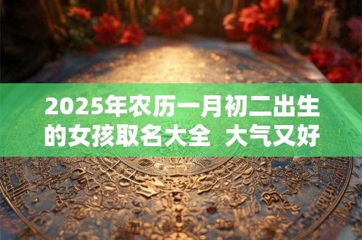 2026年农历一月初二出生的女孩取名大全  大气又好记