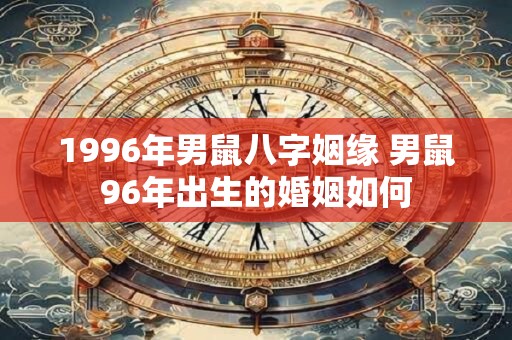 1996年男鼠八字姻缘 男鼠96年出生的婚姻如何