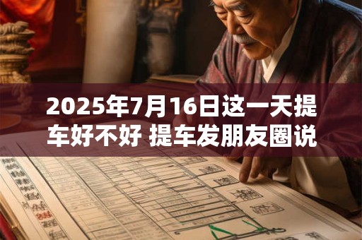 2025年7月16日这一天提车好不好 提车发朋友圈说说