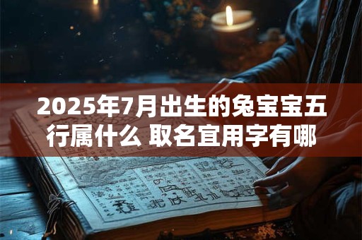 2025年7月出生的兔宝宝五行属什么 取名宜用字有哪些 2025年7月出生的兔宝宝五行属什么 取名宜用字有哪些