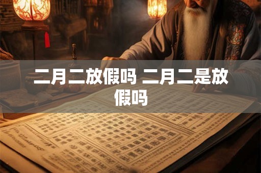 二月二放假吗 二月二是放假吗