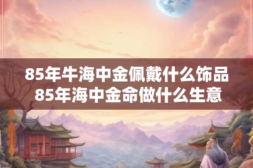 85年牛海中金佩戴什么饰品 85年海中金命做什么生意最旺