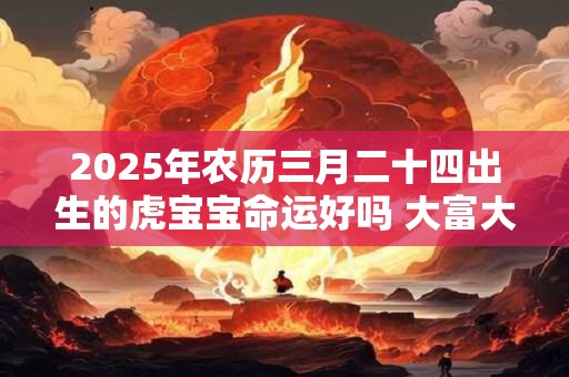 2025年农历三月二十四出生的虎宝宝命运好吗 大富大贵吗