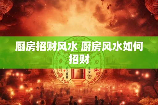 厨房招财风水 厨房风水如何招财