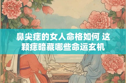 鼻尖痣的女人命格如何 这颗痣暗藏哪些命运玄机