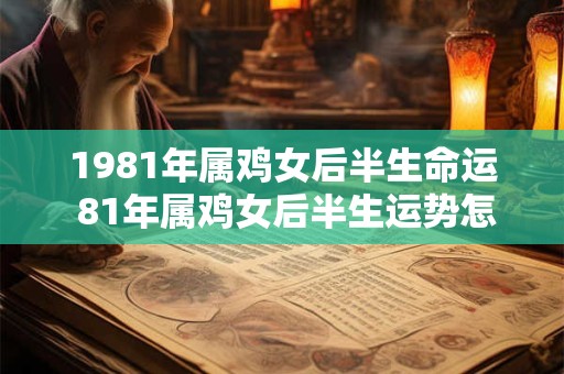 1981年属鸡女后半生命运 81年属鸡女后半生运势怎么样