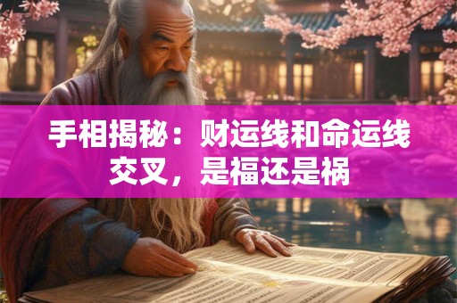 手相揭秘：财运线和命运线交叉，是福还是祸