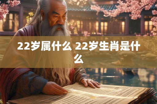 22岁属什么 22岁生肖是什么