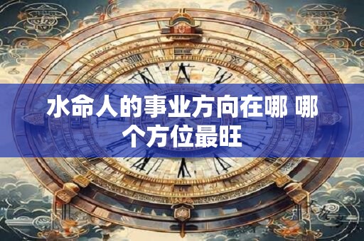 水命人的事业方向在哪 哪个方位最旺