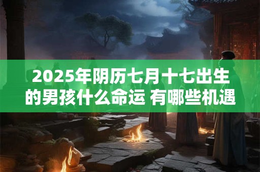 2025年阴历七月十七出生的男孩什么命运 有哪些机遇