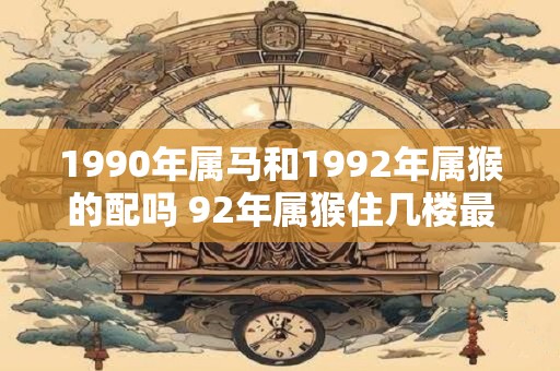 1990年属马和1992年属猴的配吗 92年属猴住几楼最好
