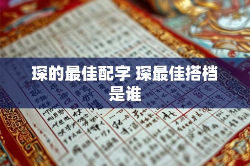 琛的最佳配字 琛最佳搭档是谁