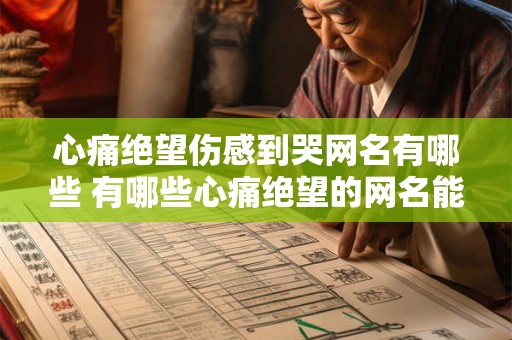心痛绝望伤感到哭网名有哪些 有哪些心痛绝望的网名能让人感到哭