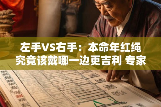 左手VS右手：本命年红绳究竟该戴哪一边更吉利 专家解读来了