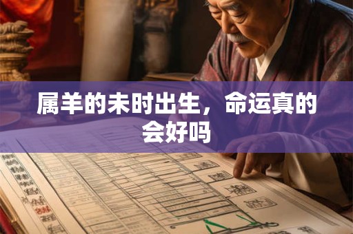 属羊的未时出生，命运真的会好吗