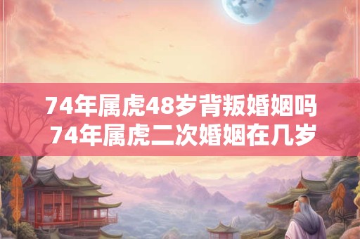 74年属虎48岁背叛婚姻吗 74年属虎二次婚姻在几岁