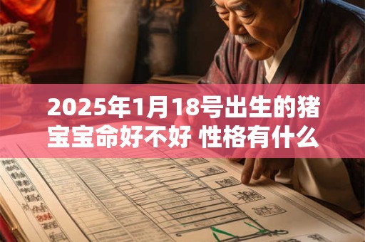 2026年1月18号出生的猪宝宝命好不好 性格有什么特点 2026年1月18号出生的猪宝宝命好不好 性格有什么特点