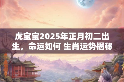 虎宝宝2025年正月初二出生，命运如何 生肖运势揭秘